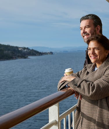Couple by the railing