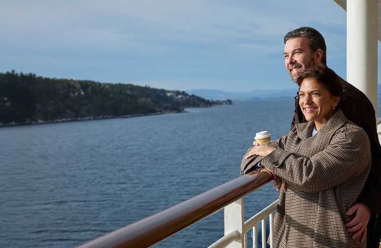 Couple by the railing